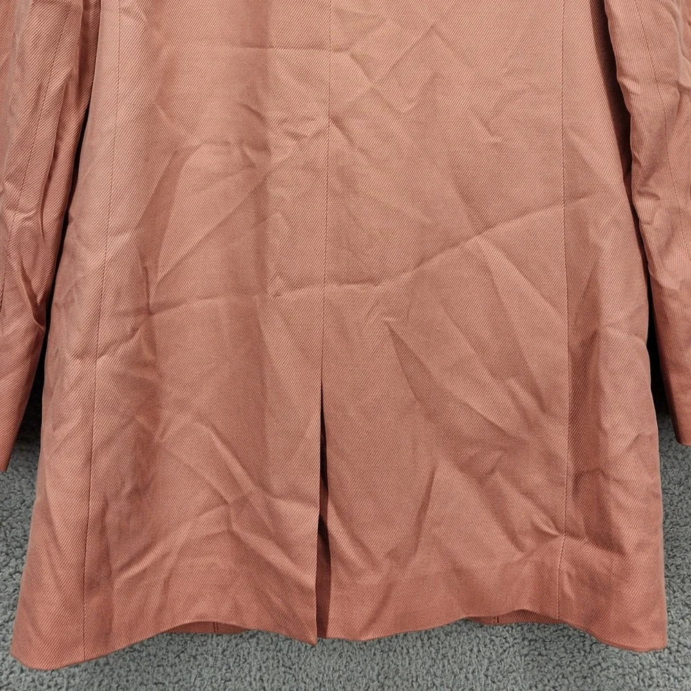 Madewell Rosy Pink Linen Blend Blazer Womens XXS Single‎ Button Lapel Collar